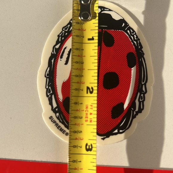 AUTHENTIC SUPREME BOX LOGO AND LADY BUG STICKERS - Picture 2 of 4